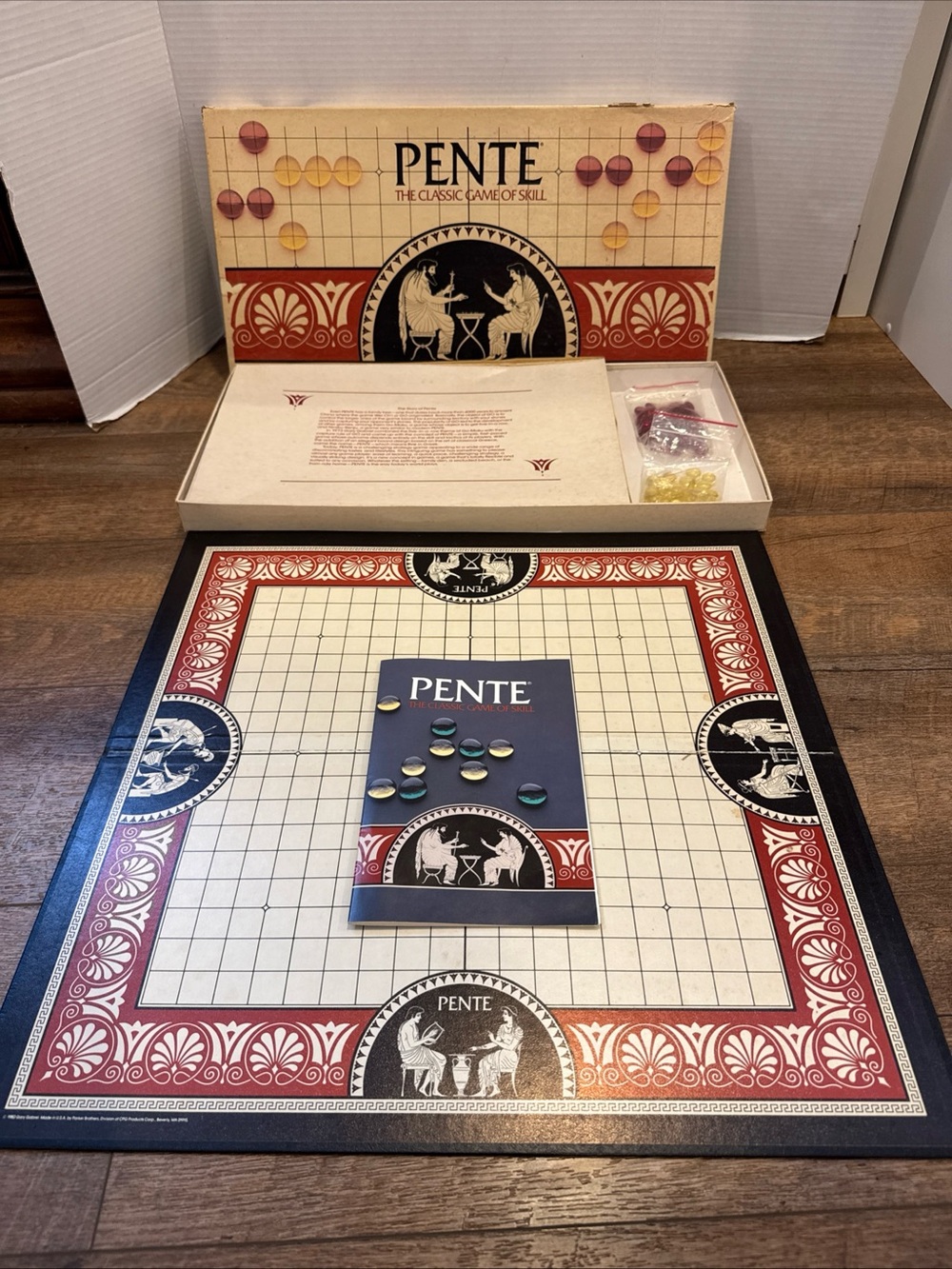 Vintage Pente Classic Game of Skill Board Game Parker Brothers 1984 Complete